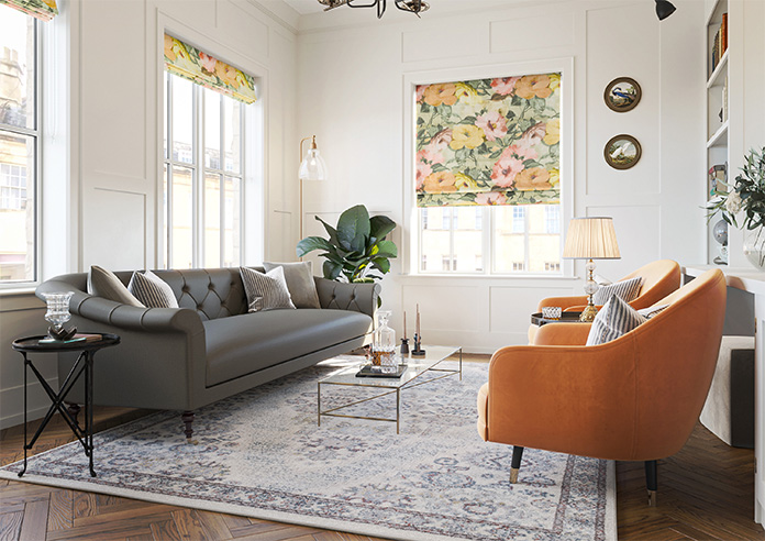 Amelia Faux Silk, Honeydew - Twist&Fit Roman Blind - Image 6